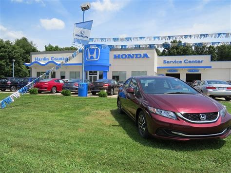 Hardin county honda - Hardin Country Honda - A Trusted Honda Dealership near Clarksville, IN. Hardin County Honda is a premier Honda dealership located near Clarksville, IN, offering a wide selection of new Honda vehicles. From the reliable Accord to the spacious CR-V, we have a vehicle to fit every lifestyle and budget. Our dealership prides itself on providing top ... 